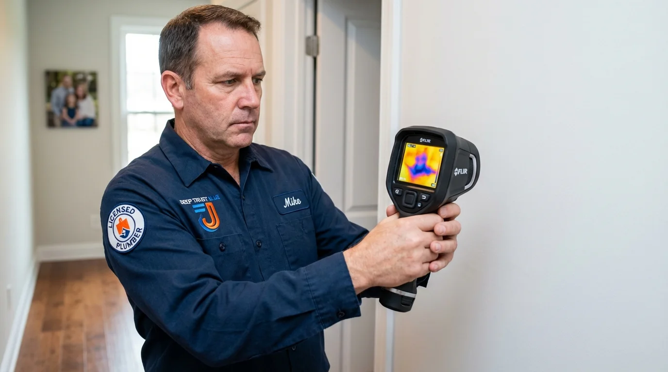 Thermal imaging leak detection by Johns Plumbing LLC in Gallitzin